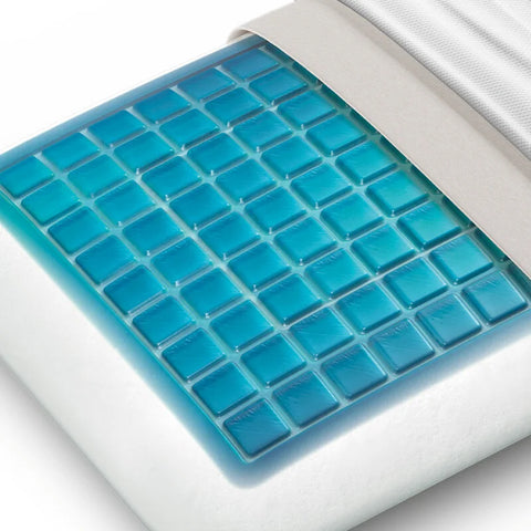 Ortopedik Visko Jel Klimalı Yastık - Özel Soğutma Teknolojili - 14x40x60 cm