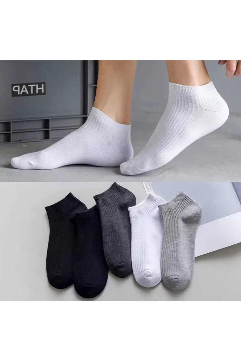 Sockingen 8 Çift Pamuklu Derbili Patik Çorap - 4 Farklı Renk - Gündelik Giyim